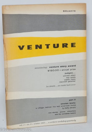 Cat.No: 292630 Venture; vol. 2, #3, Winter 1957. Joseph J. Friedman, Betty Stevens...