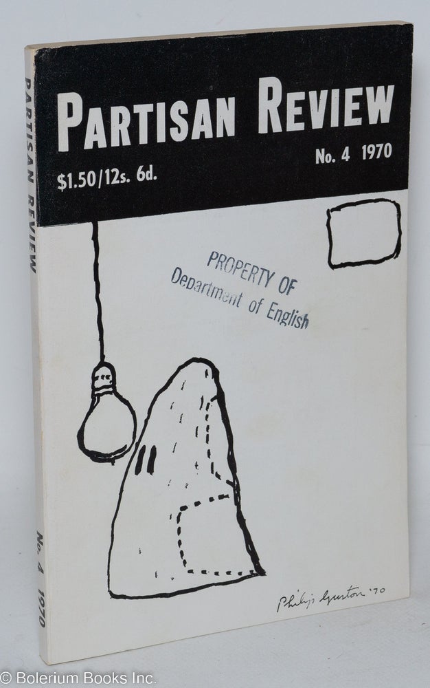 Cat.No: 292642 Partisan Review, Vol. 37, No. 4, 1970. William Phillips, Philip Rahv -in-Chief, Richard Potrier.