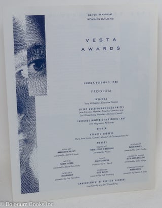 Cat.No: 292676 Seventh Annual Woman's Building Vesta Awards: Sunday October 9, 1988