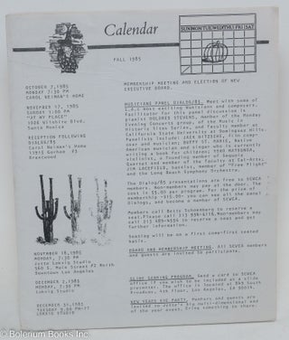 Cat.No: 292682 Calendar: Fall 1985