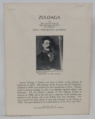 Cat.No: 292689 Zuloaga in the Collection of the Hispanic Society of America. With...