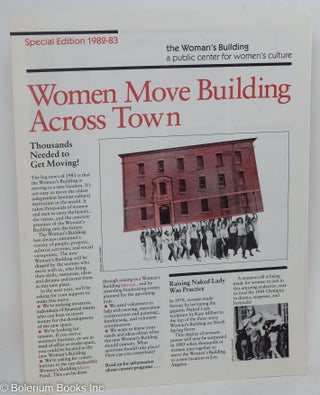 Cat.No: 292697 The Woman's Building: a public center for women's culture. Special Edition...