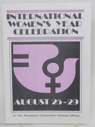 Cat.No: 292815 International Women's Year Celebration; August 25-29 at the Aerospace...