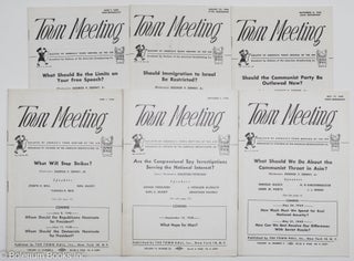 Cat.No: 292816 Town Meeting; bulletin of America's town meeting of air [six issues