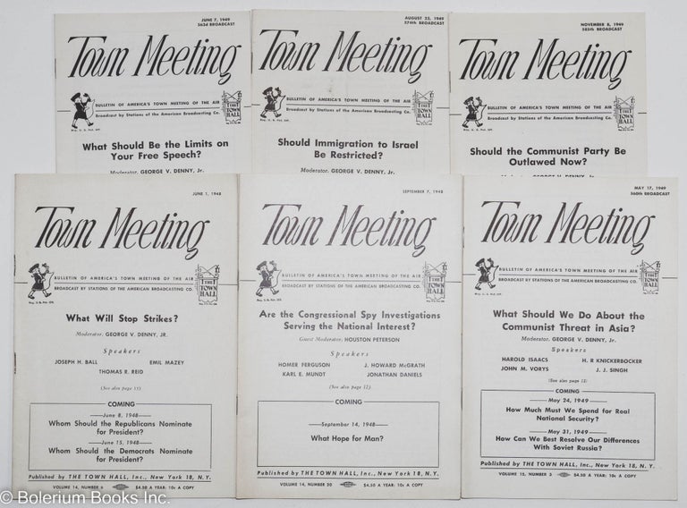 Cat.No: 292816 Town Meeting; bulletin of America's town meeting of air [six issues]