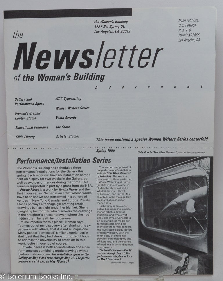 Cat.No: 292831 The Newsletter of the Woman's Building: Spring 1985