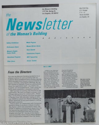 Cat.No: 292834 The Newsletter of the Woman's Building: Vol. 2, 1987