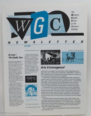 Cat.No: 292844 WGC: The Women's Graphic Center Newsletter; Fall 1982