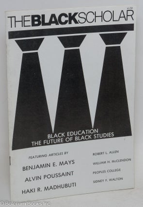 Cat.No: 292953 The Black Scholar, volume 6 number 1, September 1974: Black Education; The...
