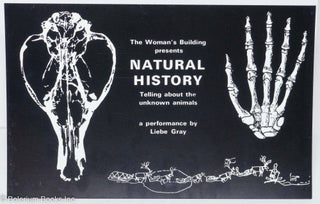 Cat.No: 293303 The Woman's Building presents Natural History: Telling about the unknown...