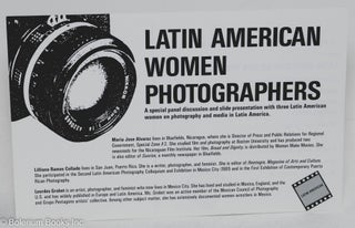 Cat.No: 293432 Latin American Women Photographers: A special panel discussion and slide...