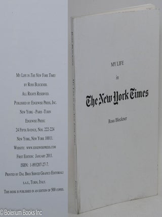Cat.No: 293442 My Life in the New York Times. Ross Bleckner