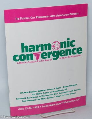 Cat.No: 293490 Harmonic Convergence: a musical celebration in the spirit of the March on...