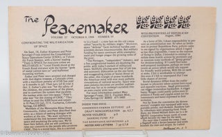 Cat.No: 293602 The Peacemaker: Volume 37, Number 10, October 9, 1984