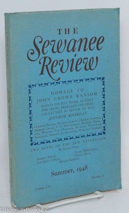 Cat.No: 293625 The Sewanee Review: vol. 56, #3, Summer 1948: Homage to John Crowe Ransom....