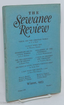 Cat.No: 293627 The Sewanee Review: vol. 61, #1, Winter 1953: Virgil & the Christian...