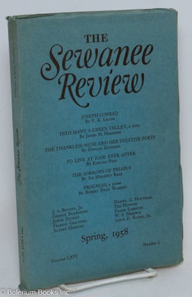 Cat.No: 293646 The Sewanee Review: vol. 66, #2, Spring 1958: Joseph Conrad by Leavis....