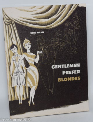 Cat.No: 293668 Gene Mann presents Gertrude Niesen in "Gentlemen Prefer Blonds" by Anita...