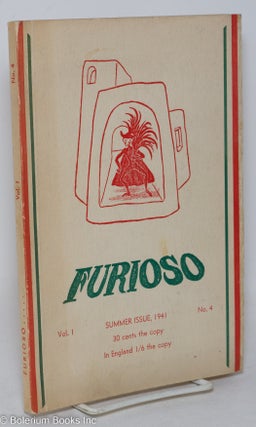Cat.No: 293709 Furioso: a magazine of poetry; vol. 1, #4, Summer 1941. James J. Angleton,...