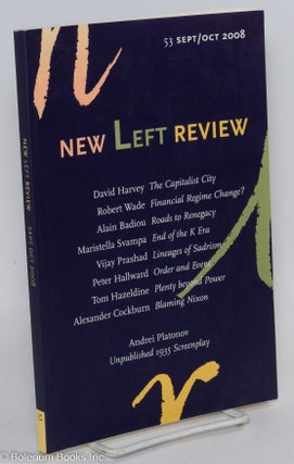 Cat.No: 293753 New Left Review, Second Series. No. 53, September-October, 2008. Perry...