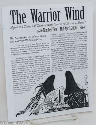 Cat.No: 293764 The Warrior Wind: Against a society of confinement; "Blow, wild wind,...