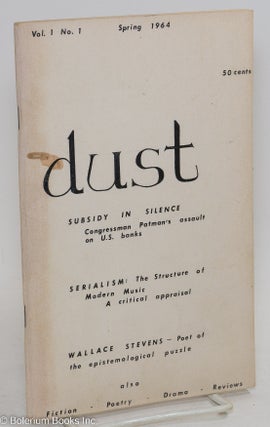 Cat.No: 293772 Dust vol. 1, #1 Spring 1964: Subsidy in Silence. Leonard Fulton, Robert...