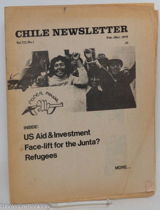 Cat.No: 293834 Chile Newsletter: Vol. 3 No. 1, Feb.-Mar. 1976