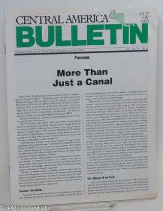 Cat.No: 293840 Central America bulletin: Vol. 7, No. 7-8, June/July 1988