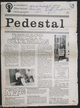 Cat.No: 293869 Pedestal: a women's liberation newspaper; vol. 2, no. 7 (September 1970