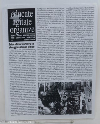 Cat.No: 293873 Educate, agitate, organize; new from Boston-area IWW education workers, #4...