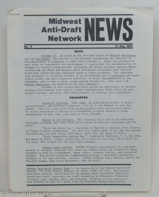 Cat.No: 293895 Midwest anti-draft network news, no. 2 (31 August 1983