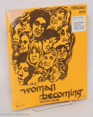 Cat.No: 293917 Woman Becoming: Volume 2, Number 1, February 1974. Corinne D. Bliss, S....