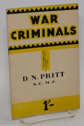 Cat.No: 293947 War Criminals. D. N. Pritt