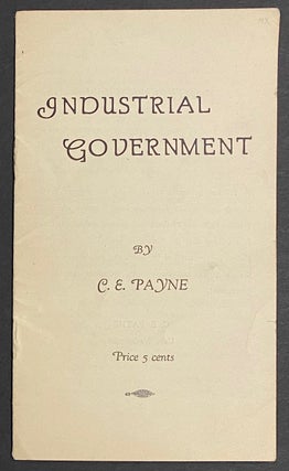 Cat.No: 294074 Industrial government. C. E. Payne