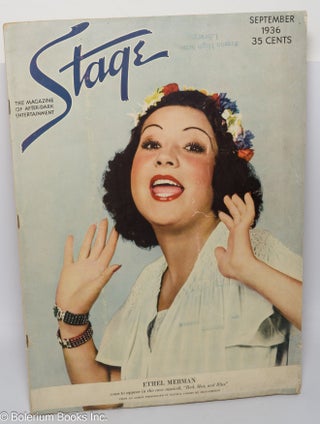 Cat.No: 294174 Stage: the magazine of after-dark entertainment; September 1936: Ethel...