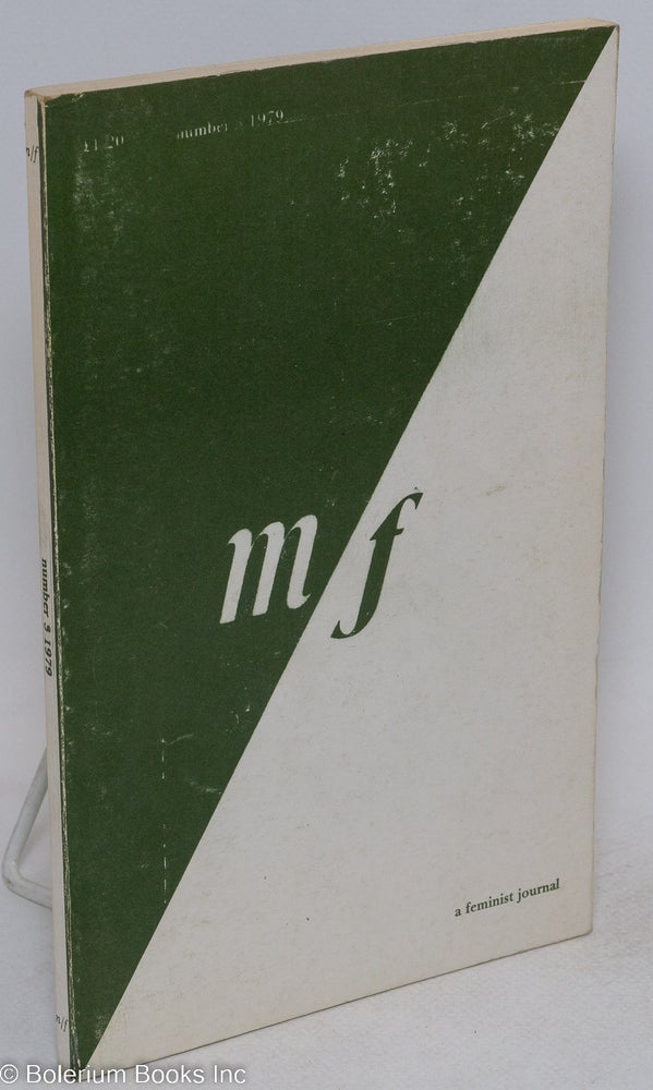 Cat.No: 294339 m/f: a feminist journal; number 3, 1979
