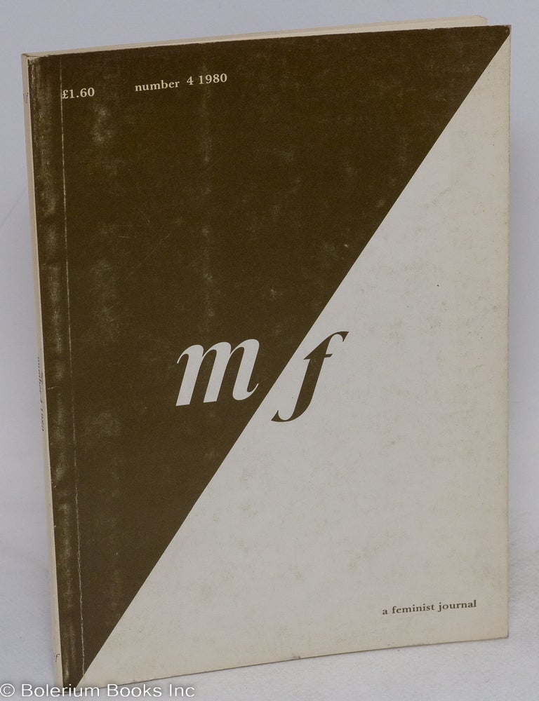 Cat.No: 294340 m/f: a feminist journal; number 4, 1980