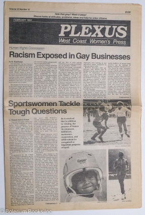 Cat.No: 294353 Plexus: Bay Area Women's Newspaper; vol. 10 #12, February 1984