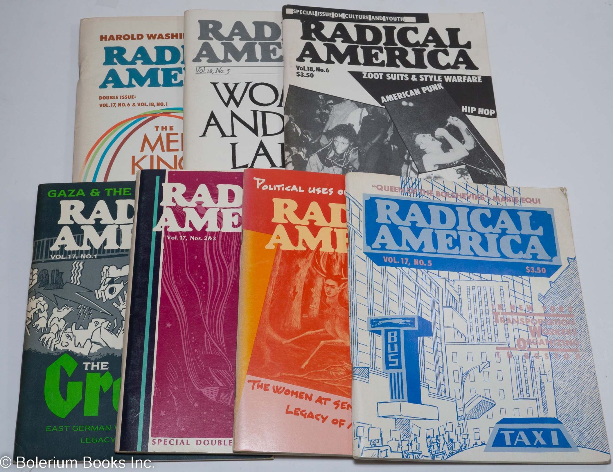Radical America Nine issues vol. 17, nos. 1-6 : vol. 18, nos. 5-6
