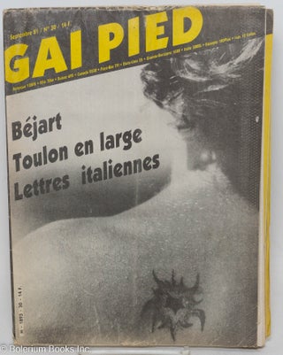Cat.No: 294384 Gai pied no. 30 Septembre 1981: Béjart, Toulon en large, Lettres...