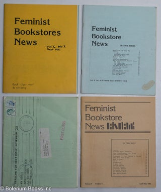 Cat.No: 294685 Feminist Bookstores Newsletter [four issues]. Carol Seajay, ed