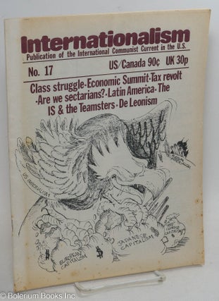 Cat.No: 294689 Internationalism; No. 17 (Fall 1978) Publication of the International...
