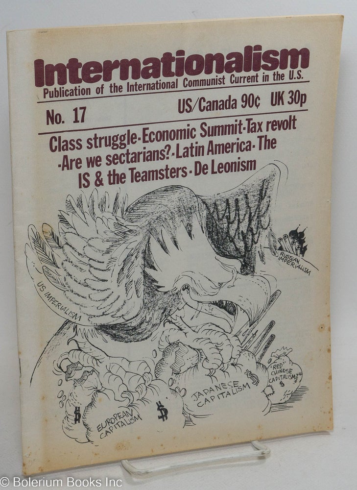 Cat.No: 294689 Internationalism; No. 17 (Fall 1978) Publication of the International Communist Current in the U.S.