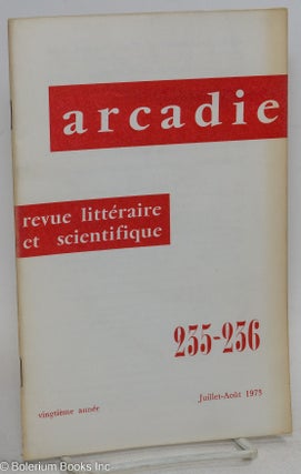 Cat.No: 294710 Arcadie: revue littéraire et scientifique, #235-236, vingtième année,...