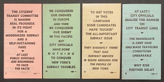 Cat.No: 294748 [Four different leaflets from the Citizens' Transit Committee]. Citizens'...