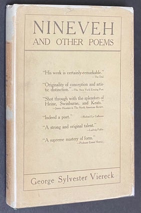 Cat.No: 294918 Nineveh and other poems. George Sylvester Viereck