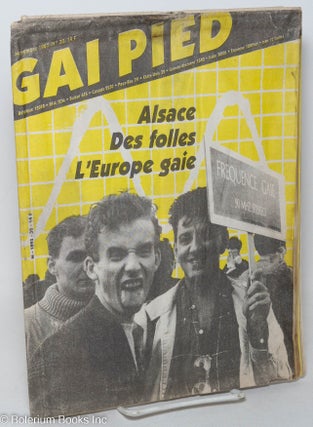 Cat.No: 295077 Gai pied no. 32 Novembre 1981: Alsace des folls l'Europe gaie. Frank...