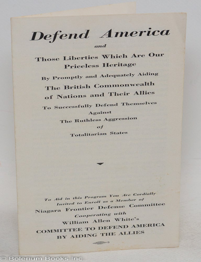 Defend America and those liberties which are our priceless heritage by ...