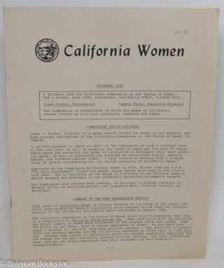 Cat.No: 295407 California Women, November 1980. Irene Hirano, executive director,...