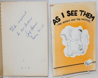 Cat.No: 295455 As I see them (the Aussies and the Naussies) satire. Josef Holman